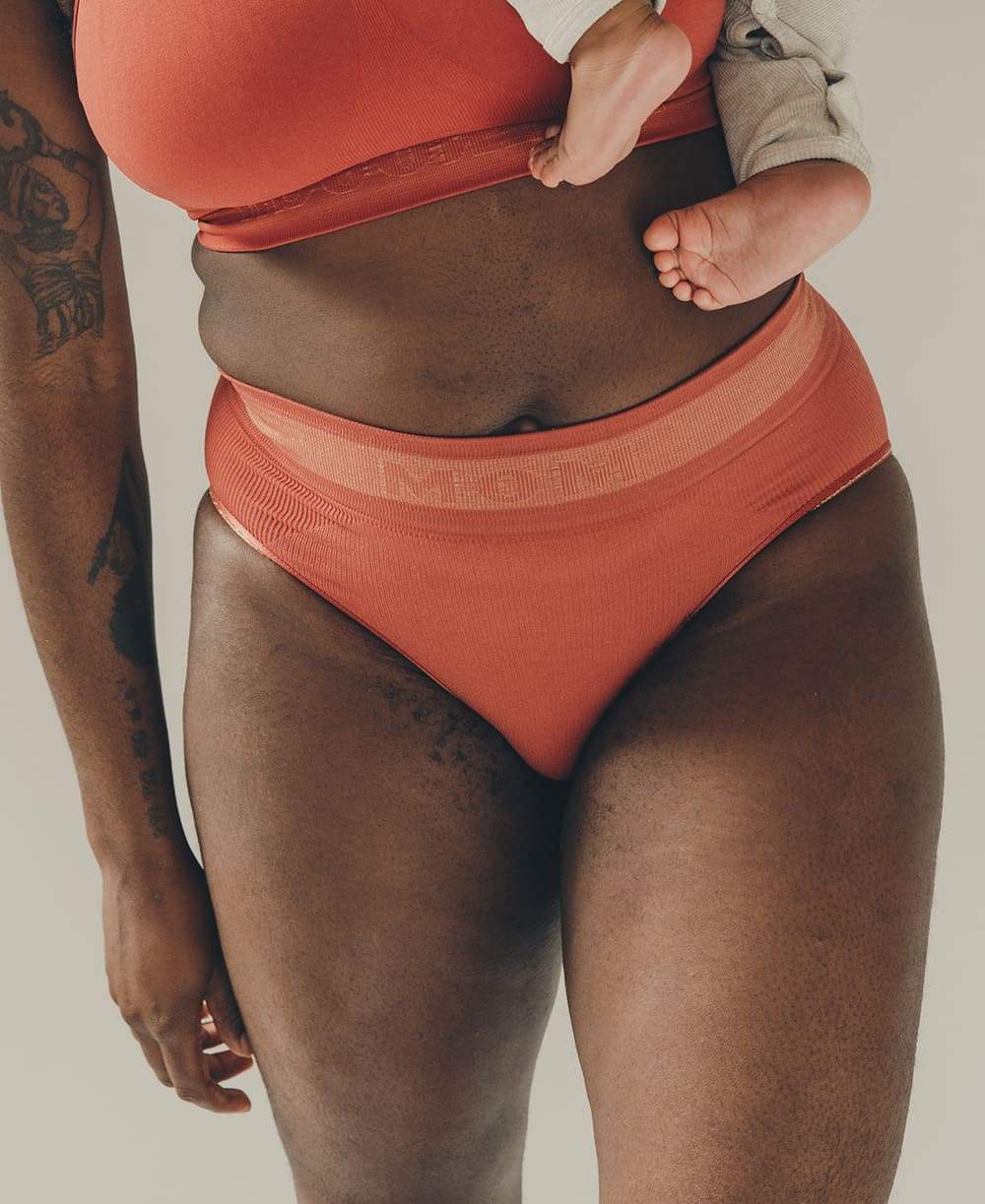 Cache Coeur x Tajine Banane : Culotte post-partum Mom - Terracota