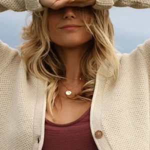 Cardigan de grossesse en maille Abelha - Beige