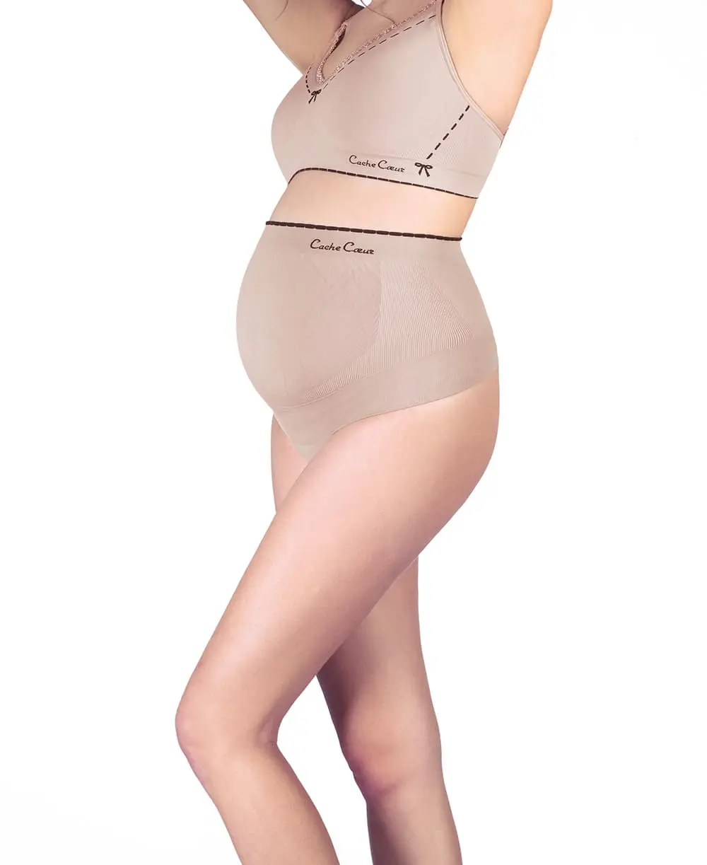 Ceinture de maintien de grossesse Illusion - Beige