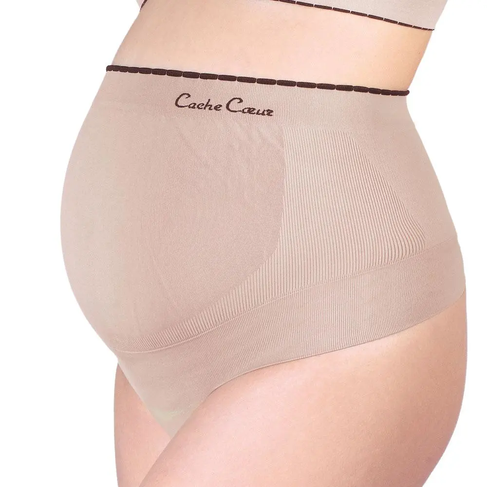 Ceinture de maintien de grossesse Illusion - Beige – Image 3