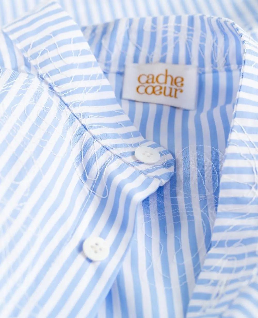 Chemise liquette de maternité Camille - Bleu – Image 8