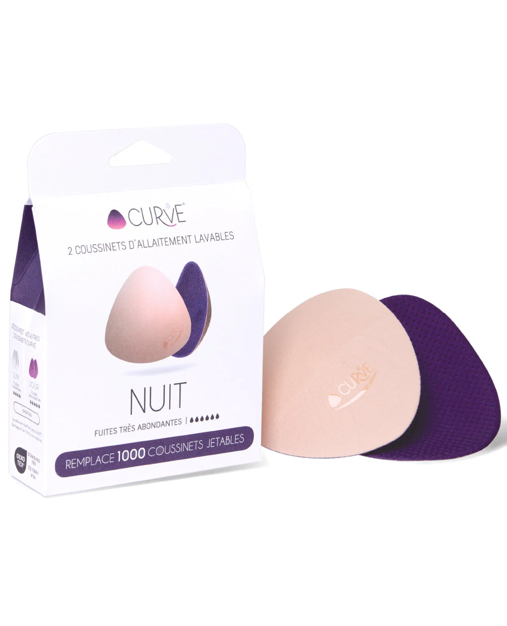 Coussinets d'allaitement lavables - fuites très abondantes