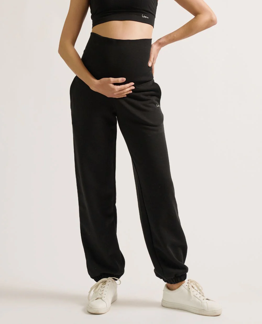 Jogger de sport et de grossesse Woma - Noir – Image 4