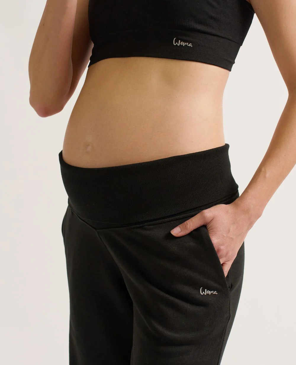 Jogger de sport et de grossesse Woma - Noir – Image 7