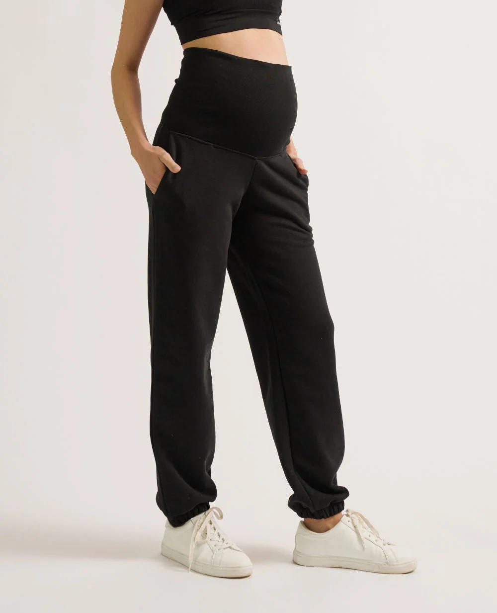 Jogger de sport et de grossesse Woma - Noir – Image 2