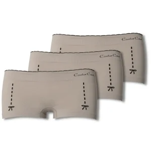 Lot de 3 Shorty de grossesse Illusion - Beige