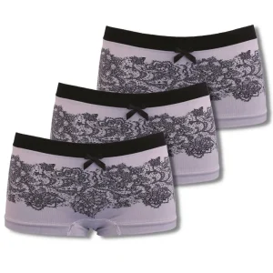 Lot de 3 Shorty de grossesse Illusion Dentelle - Vintage