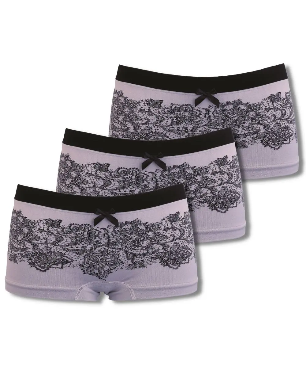 Lot de 3 Shorty de grossesse Illusion Dentelle - Vintage