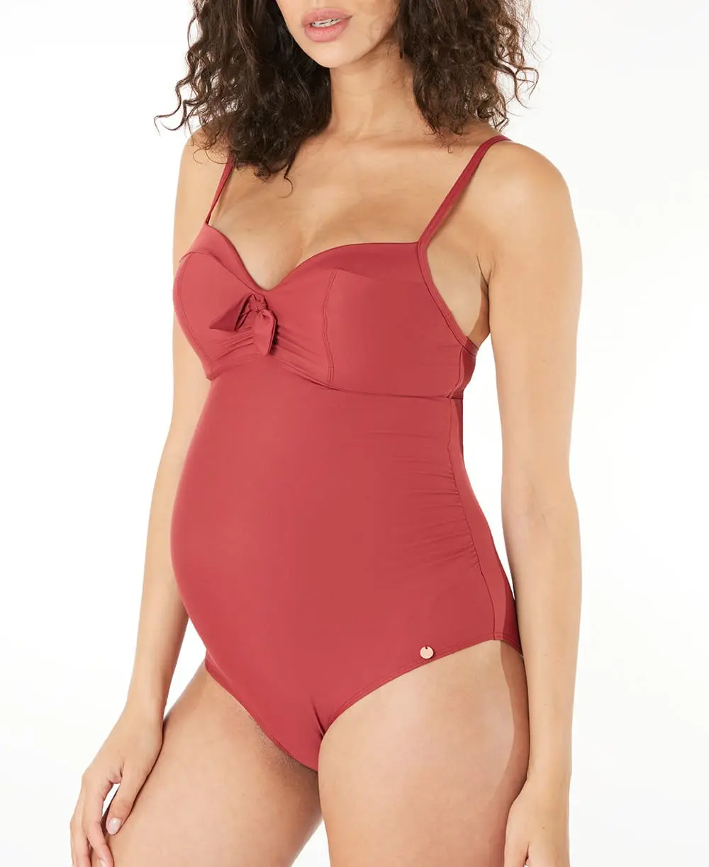 Maillot de bain de grossesse avec armatures Monaco - Terracota