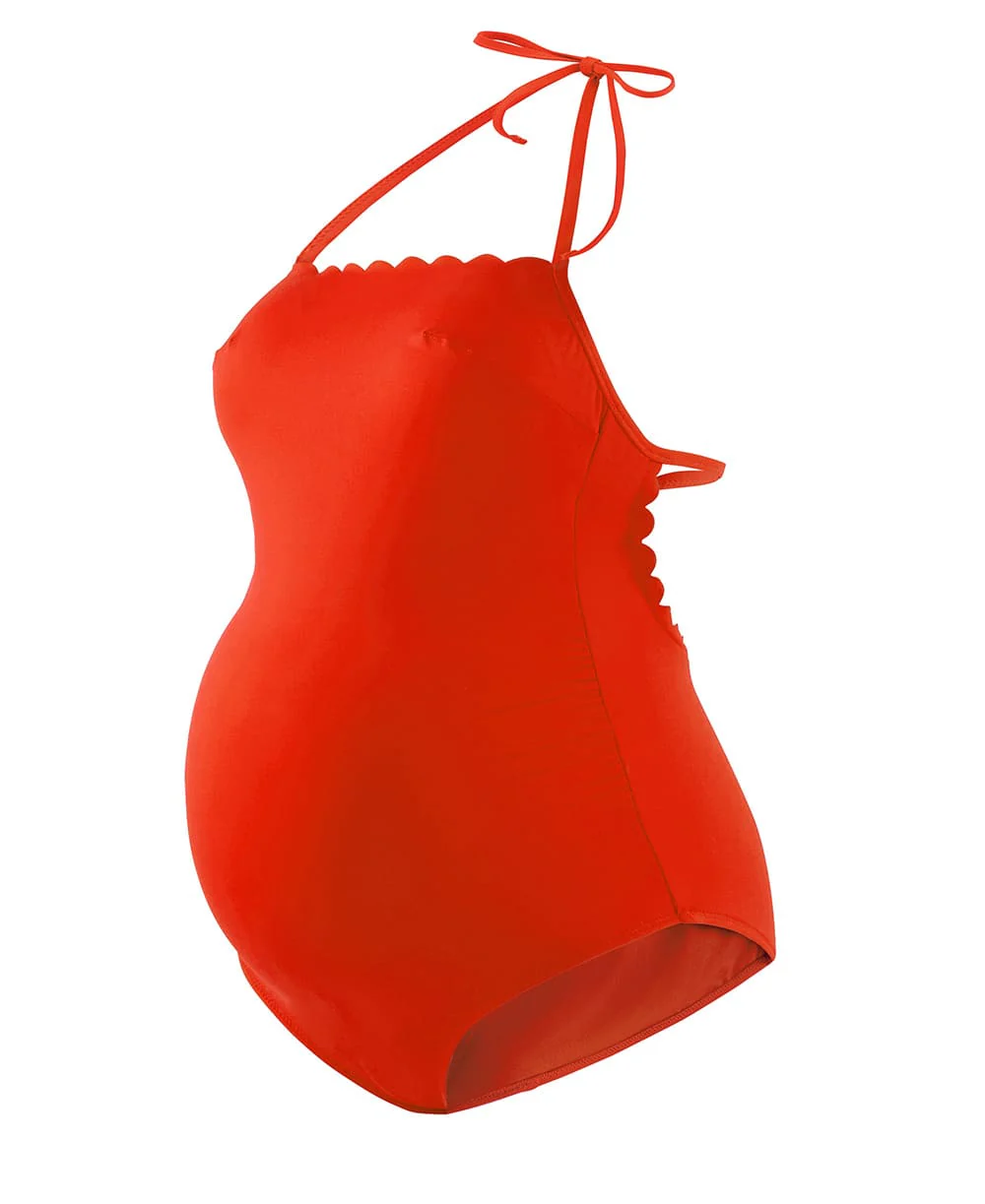 Maillot de bain de grossesse Kyoto - Orange – Image 6