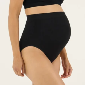 Maxi culotte de grossesse sans couture Essentiel - Noir