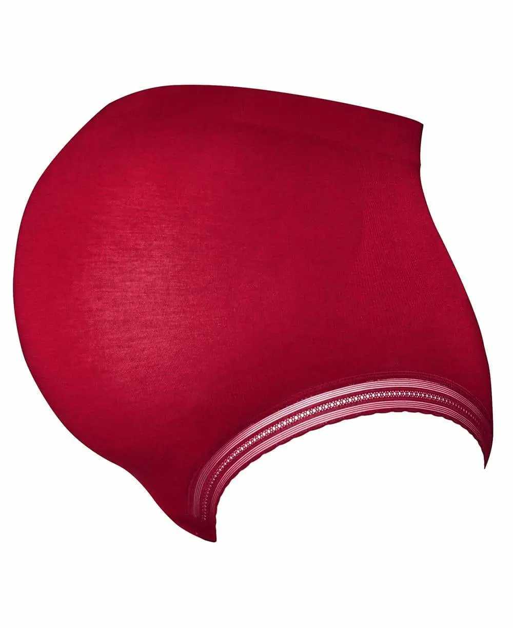 Maxi culotte de grossesse sans couture Milk - Bordeaux – Image 3
