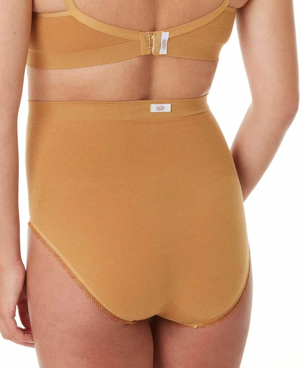 Maxi culotte de grossesse sans couture Organic - Cumin – Image 6