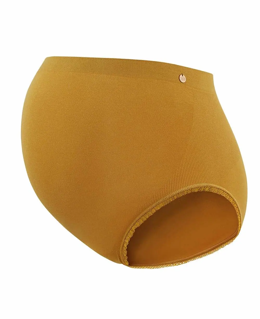 Maxi culotte de grossesse sans couture Organic - Cumin – Image 3