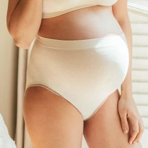 Maxi culotte de grossesse sans couture Organic - Naturel