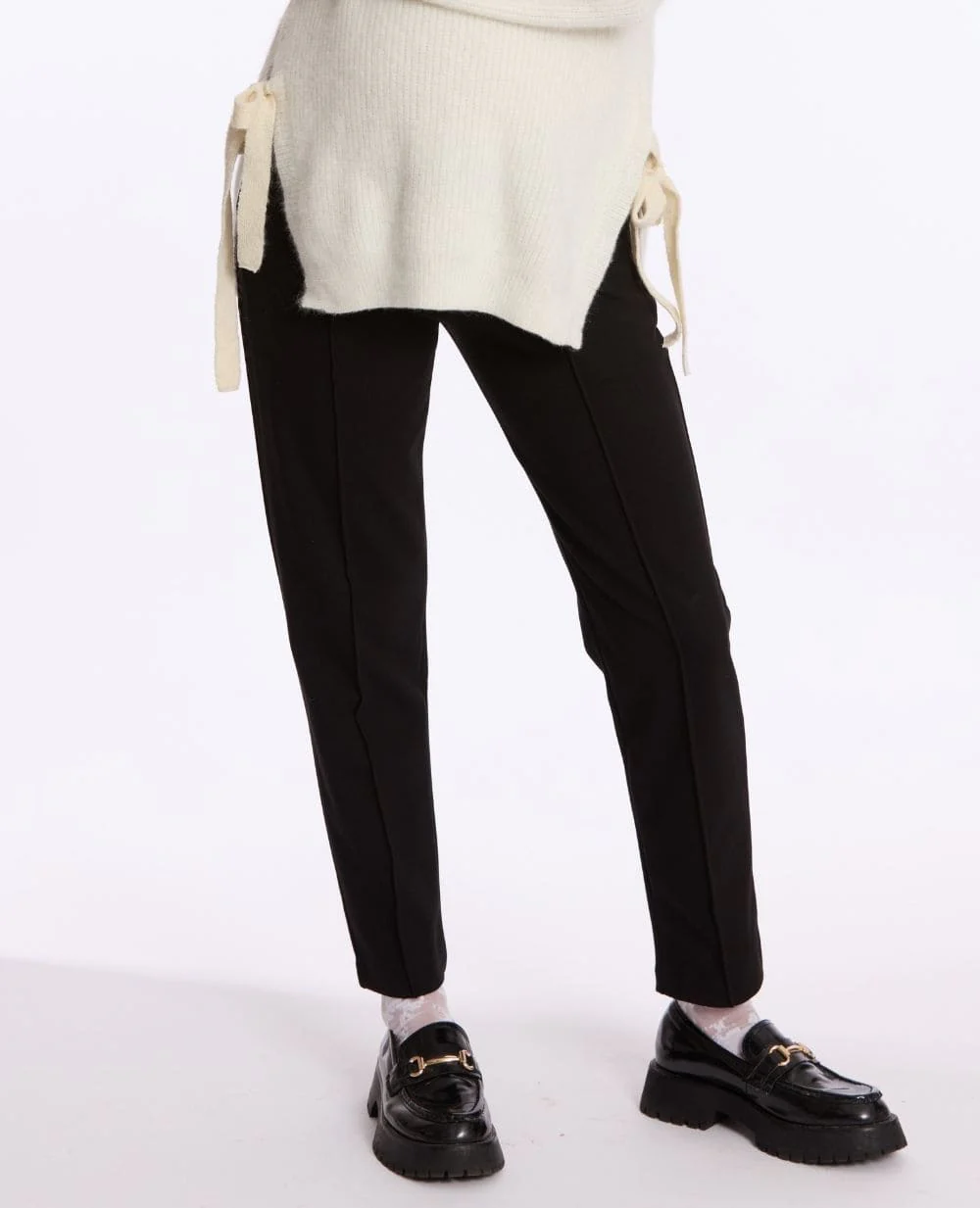 Pantalon carotte de maternité Clark - Noir – Image 4