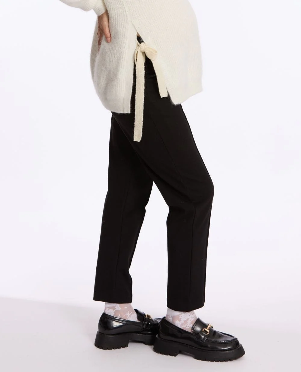 Pantalon carotte de maternité Clark - Noir – Image 6