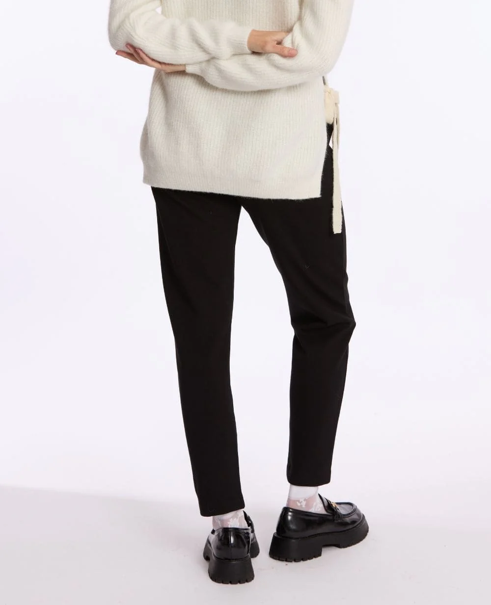 Pantalon carotte de maternité Clark - Noir – Image 7