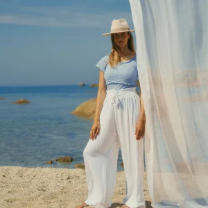 Pantalon de grossesse Sahel - Blanc