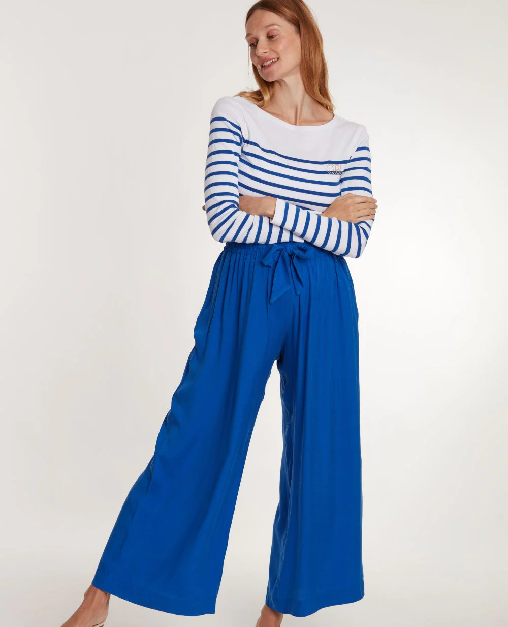 Pantalon de grossesse Sahel - Bleu Electrique – Image 3