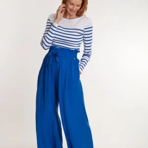 Pantalon de grossesse Sahel - Bleu Electrique