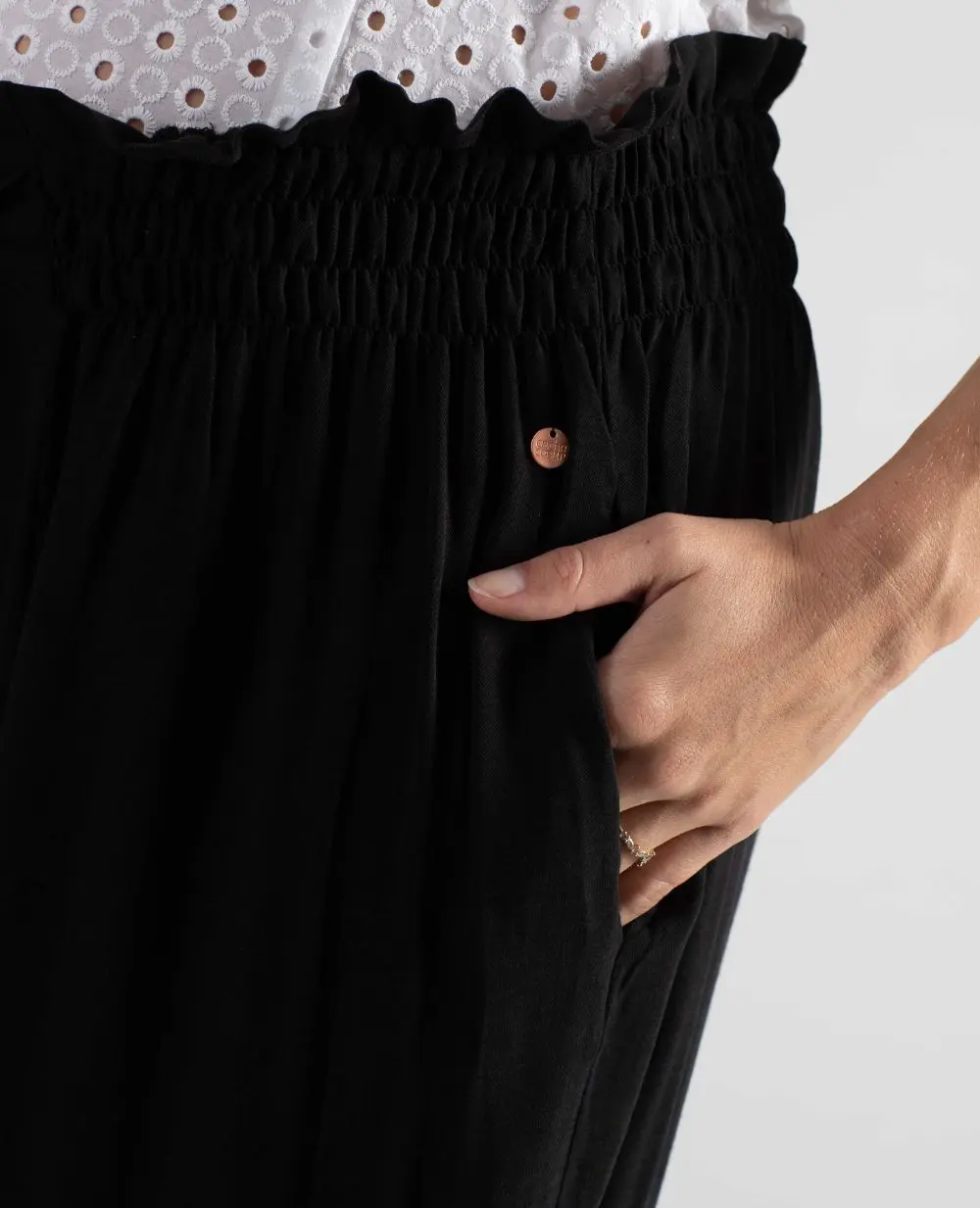 Pantalon de grossesse Sahel - Noir – Image 5