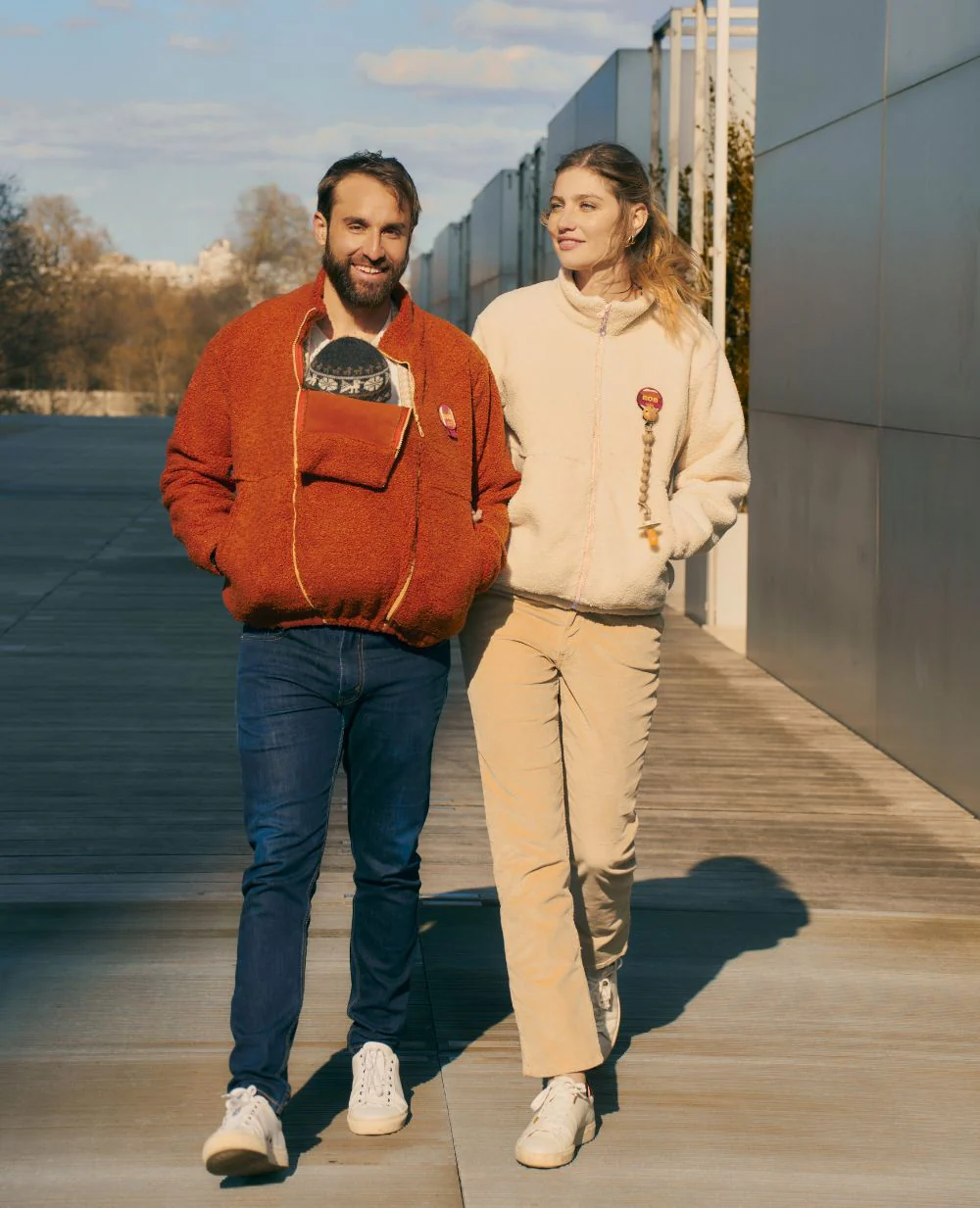 Pantalon droit de maternité William - Noisette – Image 4