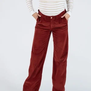 Pantalon velours de grossesse Clyde - Havane
