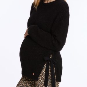 Pull de grossesse et d’allaitement Nora - Noir