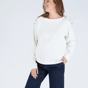 Pull marin de grossesse Molene - Ivoire