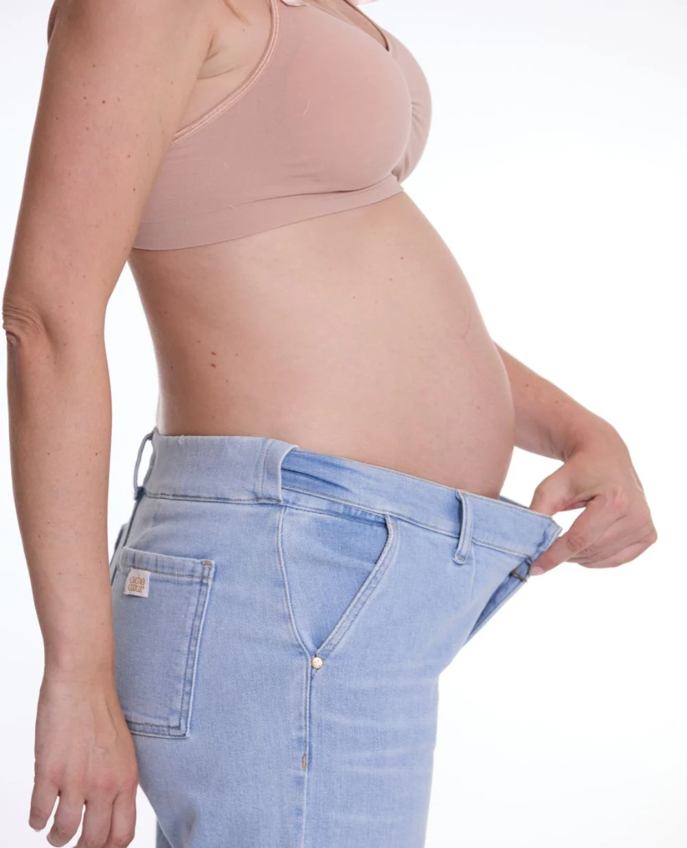 Salopette de grossesse en jean Kelly light - Blue – Image 7