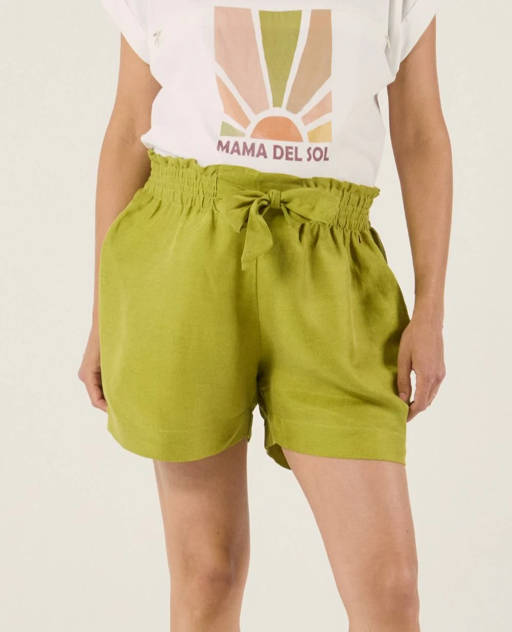 Short de maternité Nubie - Anis – Image 3