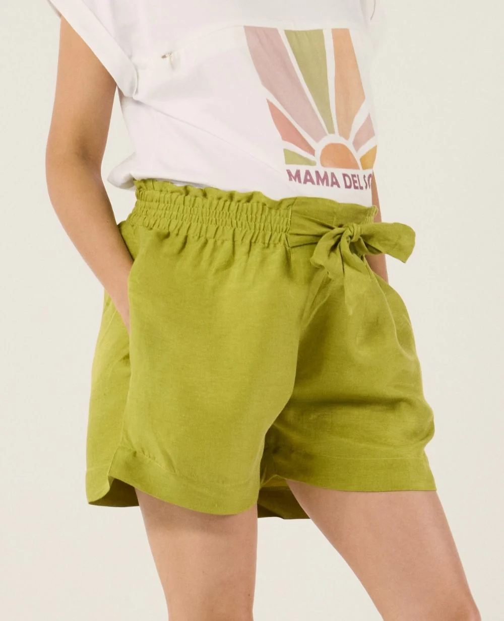 Short de maternité Nubie - Anis – Image 2