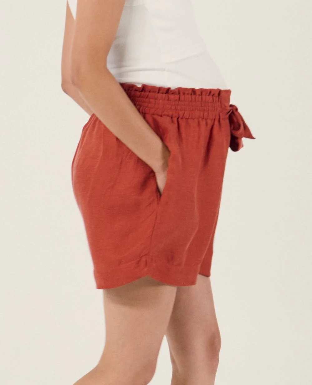 Short de maternité Nubie - Cuivre – Image 4