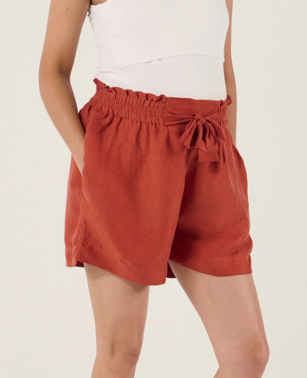 Short de maternité Nubie - Cuivre – Image 3