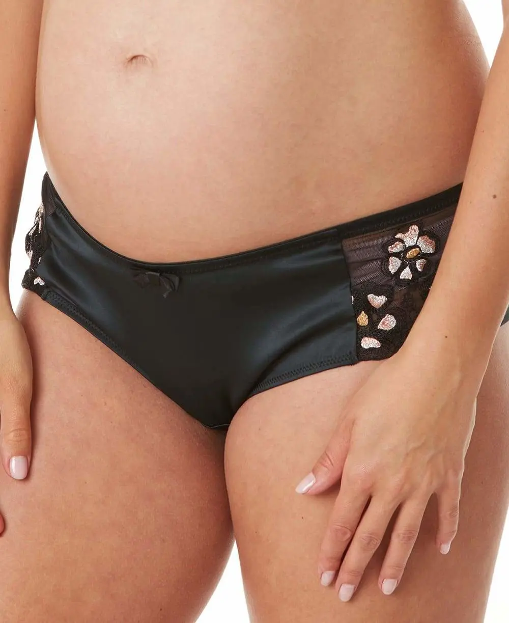 Shorty de grossesse Cléo - Noir – Image 4