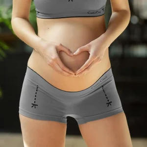 Shorty de grossesse Illusion - Gris