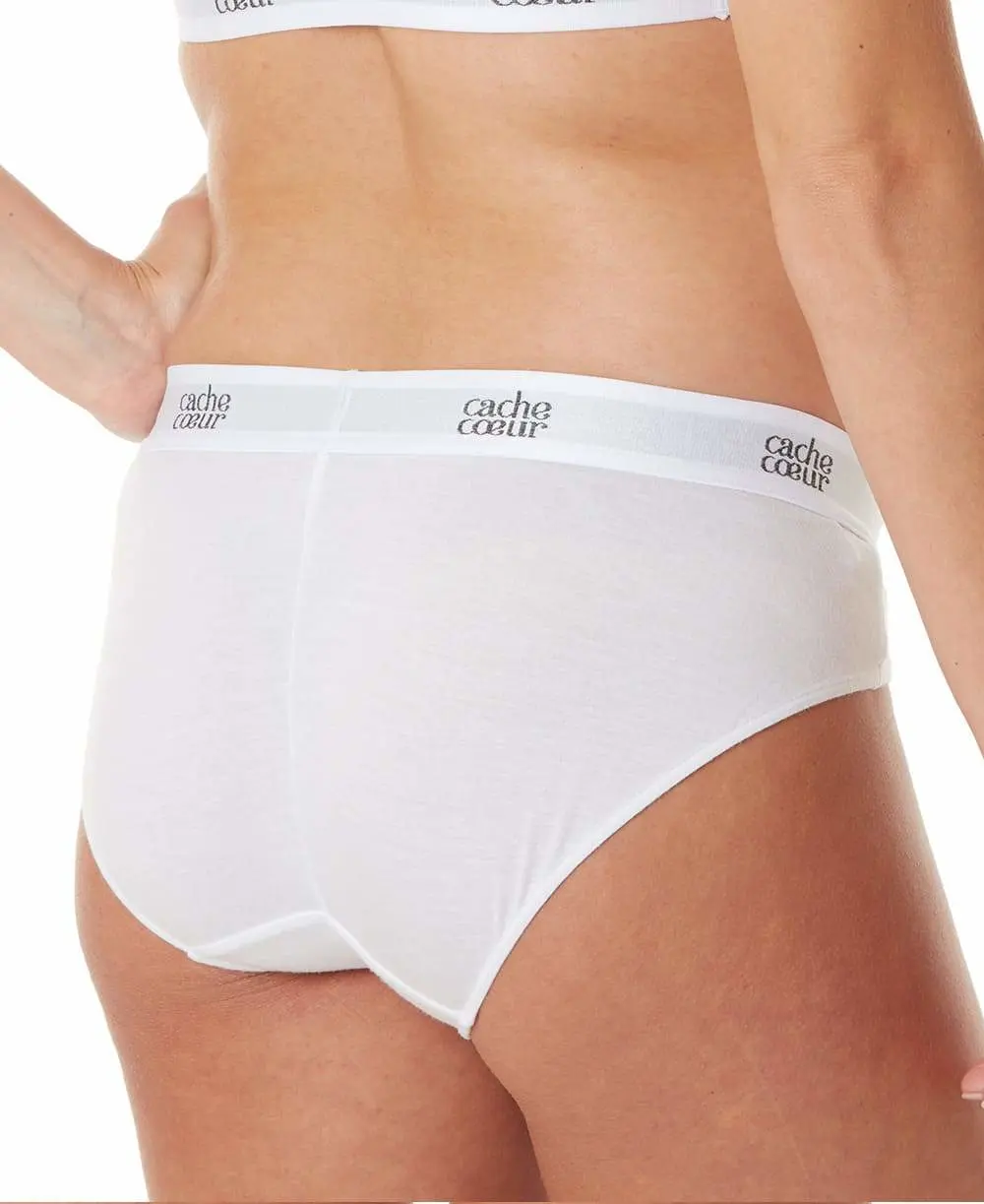 Shorty de grossesse Life - Blanc – Image 5