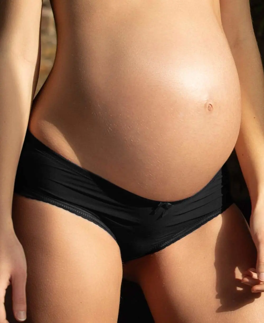 Shorty de grossesse Milk - Noir – Image 4