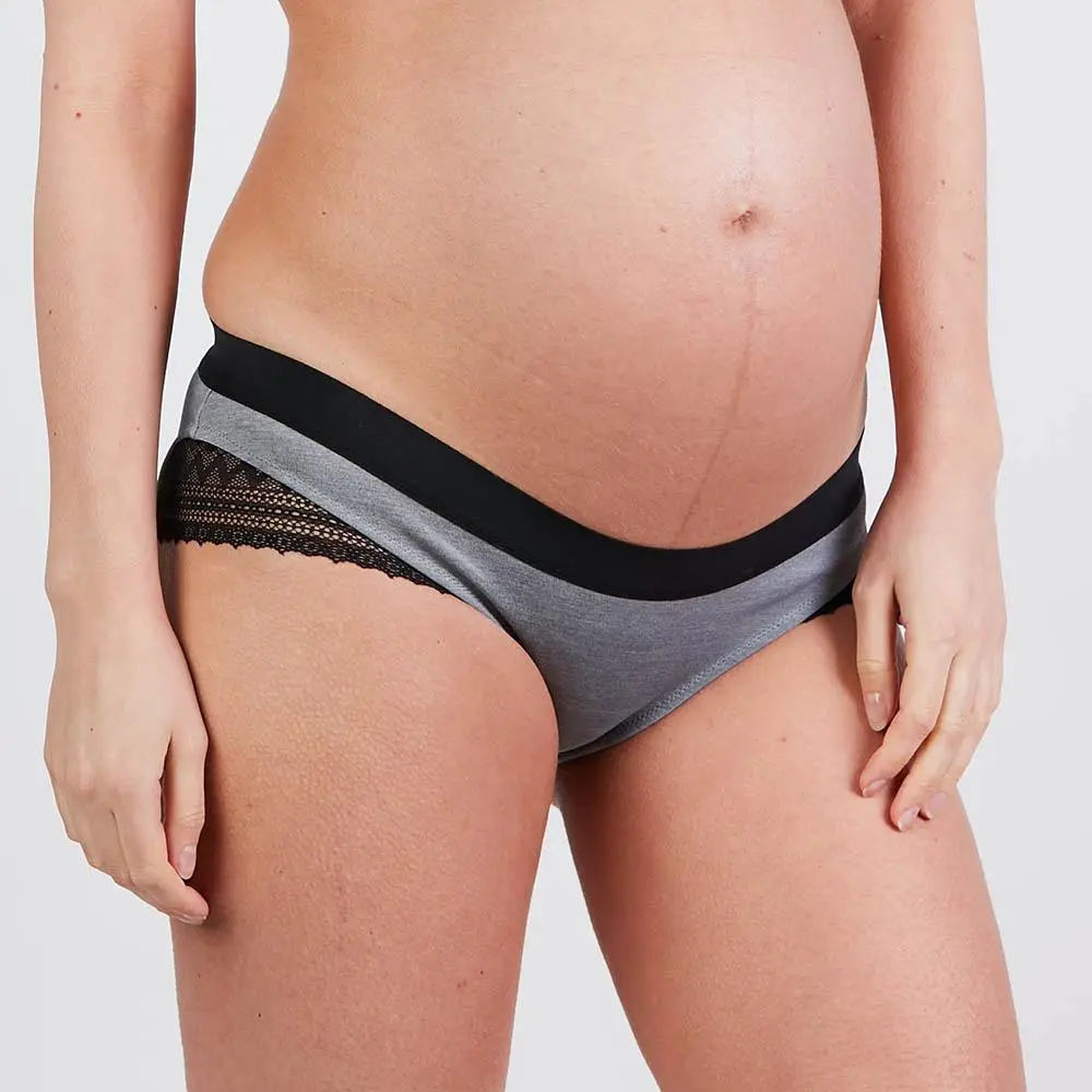 Shorty de grossesse Serena - Gris – Image 3