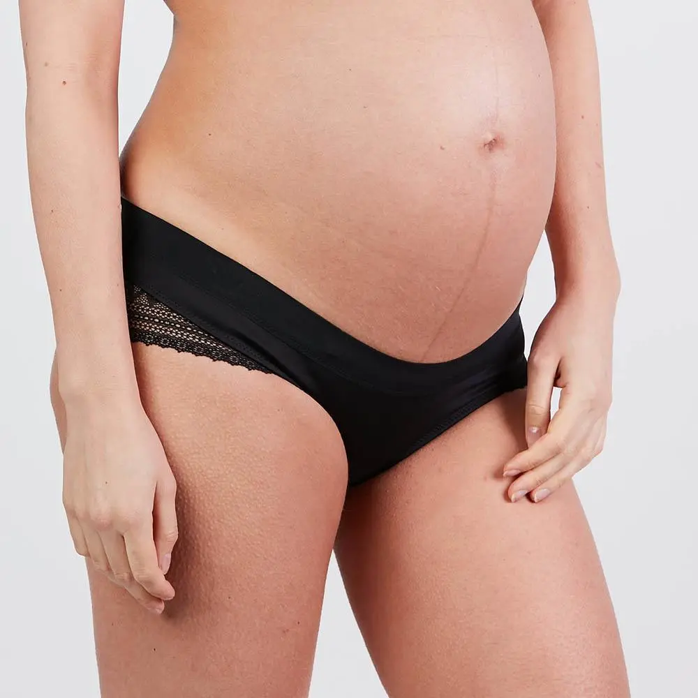 Shorty de grossesse Serena - Noir – Image 4