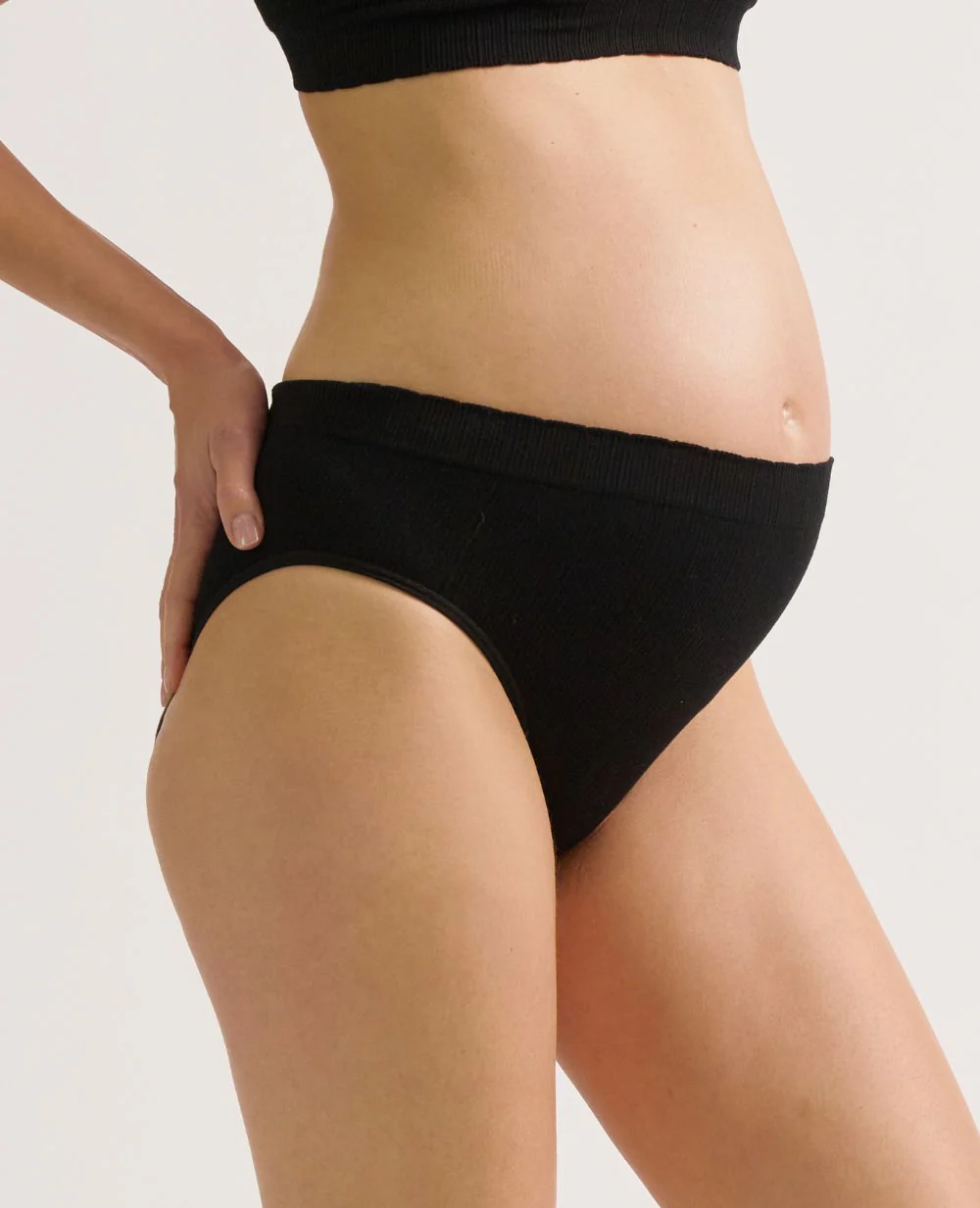 Slip de maternité Zoé - Noir – Image 4