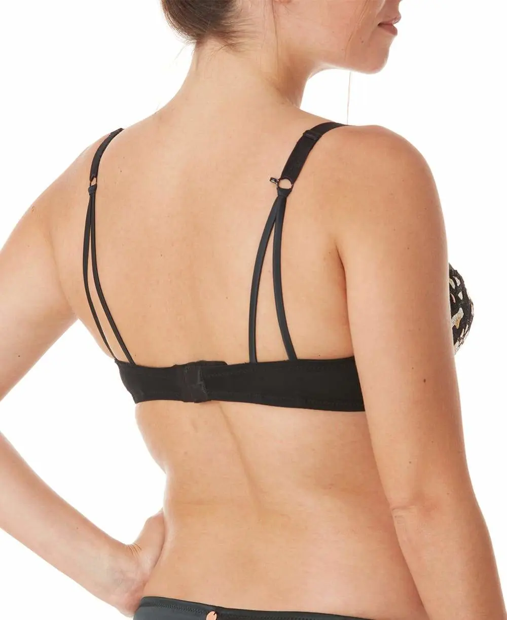 Soutien-gorge de grossesse et d'allaitement avec armatures Cléo - Noir – Image 4