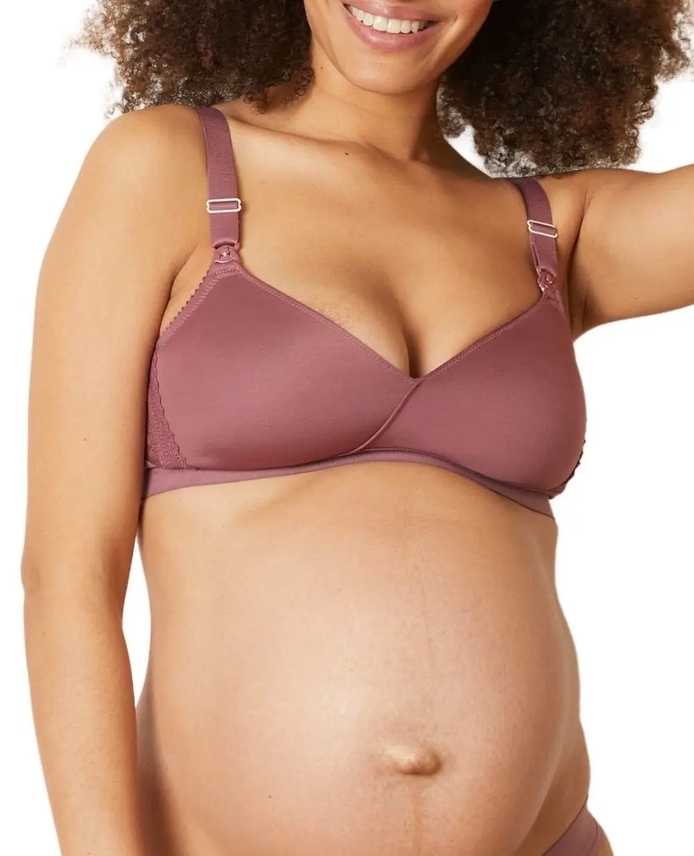 Soutien-gorge de grossesse et d'allaitement Serena - Prune – Image 3