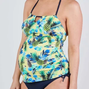 Tankini de grossesse Aloha - Jaune