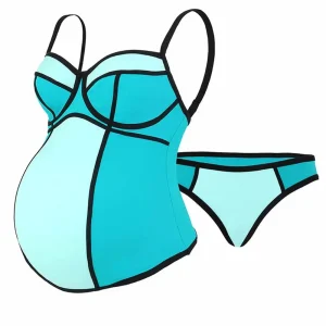 Tankini de grossesse avec armatures Rosy - Mint