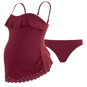 Tankini de grossesse Bloom - Bordeaux