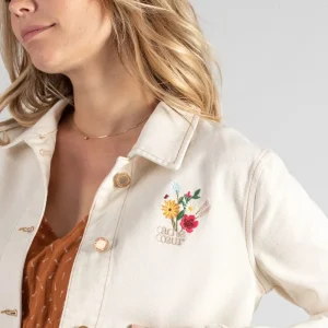 Veste Jean de maternité Romy - Beige