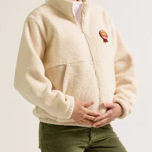 Veste polaire de grossesse et portage Sasha - Beige
