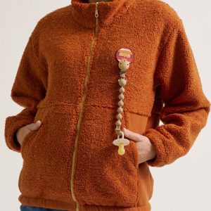 Veste polaire de grossesse et portage Sasha - Cuivre